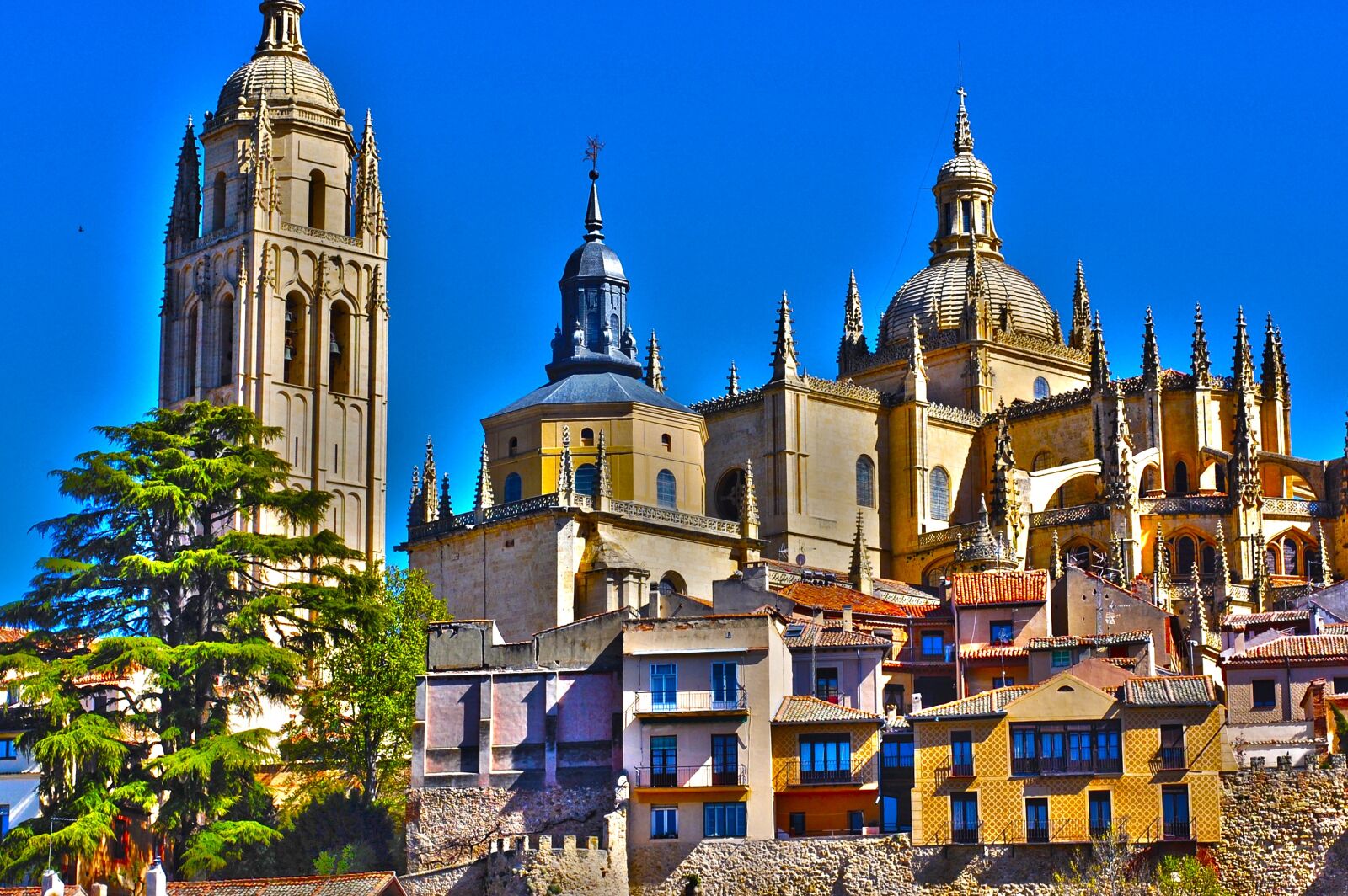 Nikon D40 sample photo. Segovia, cathedral, monument photography