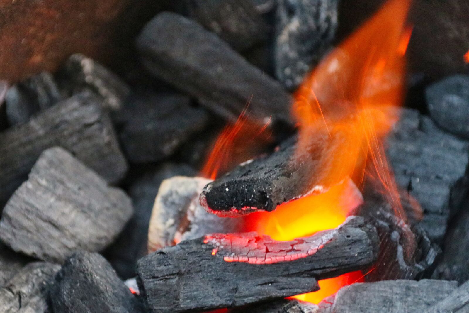 Canon EOS 80D sample photo. Fire, charcoal, grill photography