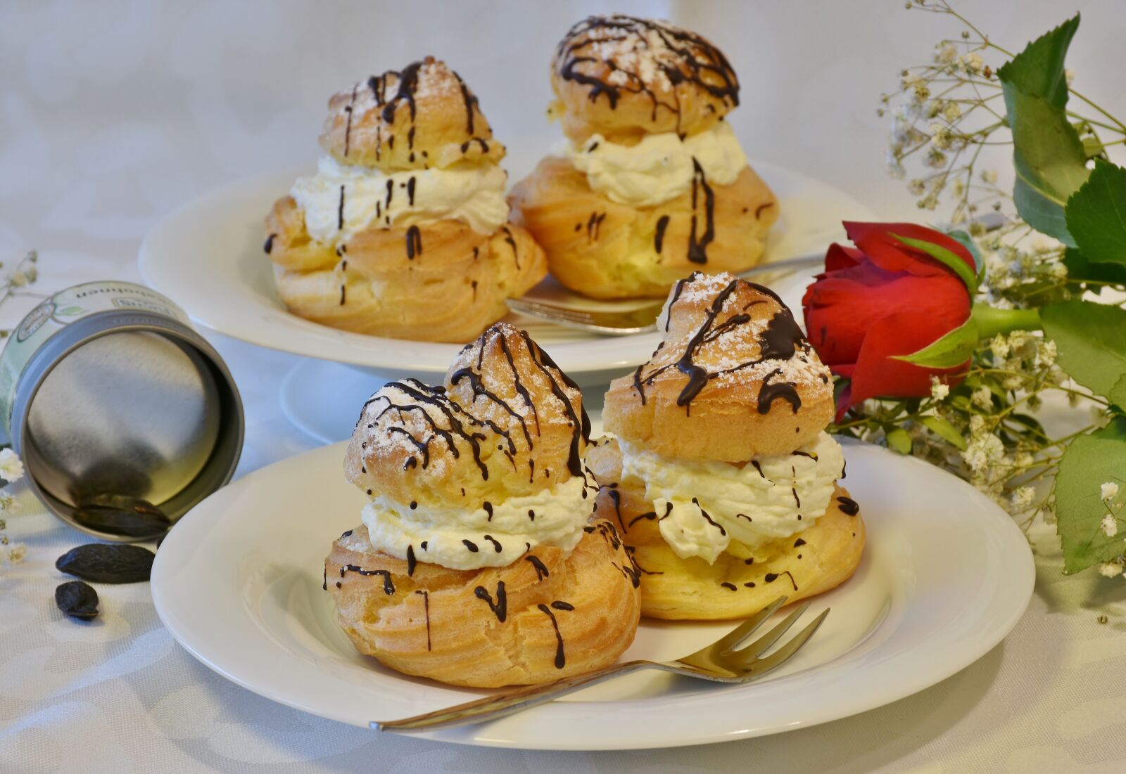Nikon D7200 sample photo. Cake, dessert, cream puff photography