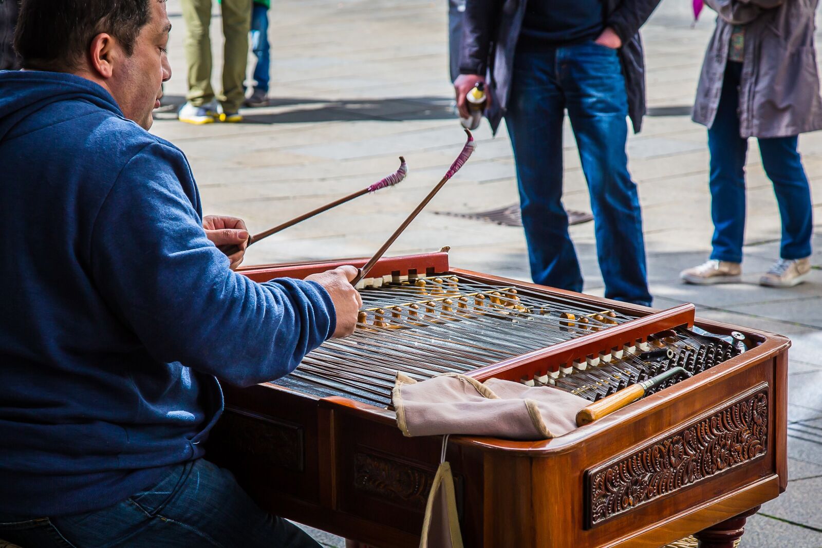 Canon EF 24-105mm F4L IS USM sample photo. Cimbalom, dulcimer, stringed instrument photography