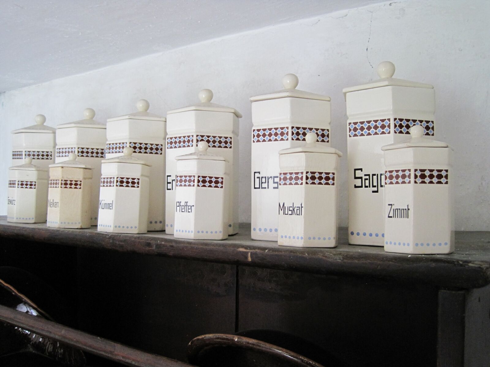 Canon PowerShot SD1200 IS (Digital IXUS 95 IS / IXY Digital 110 IS) sample photo. Spices, shelf, old photography
