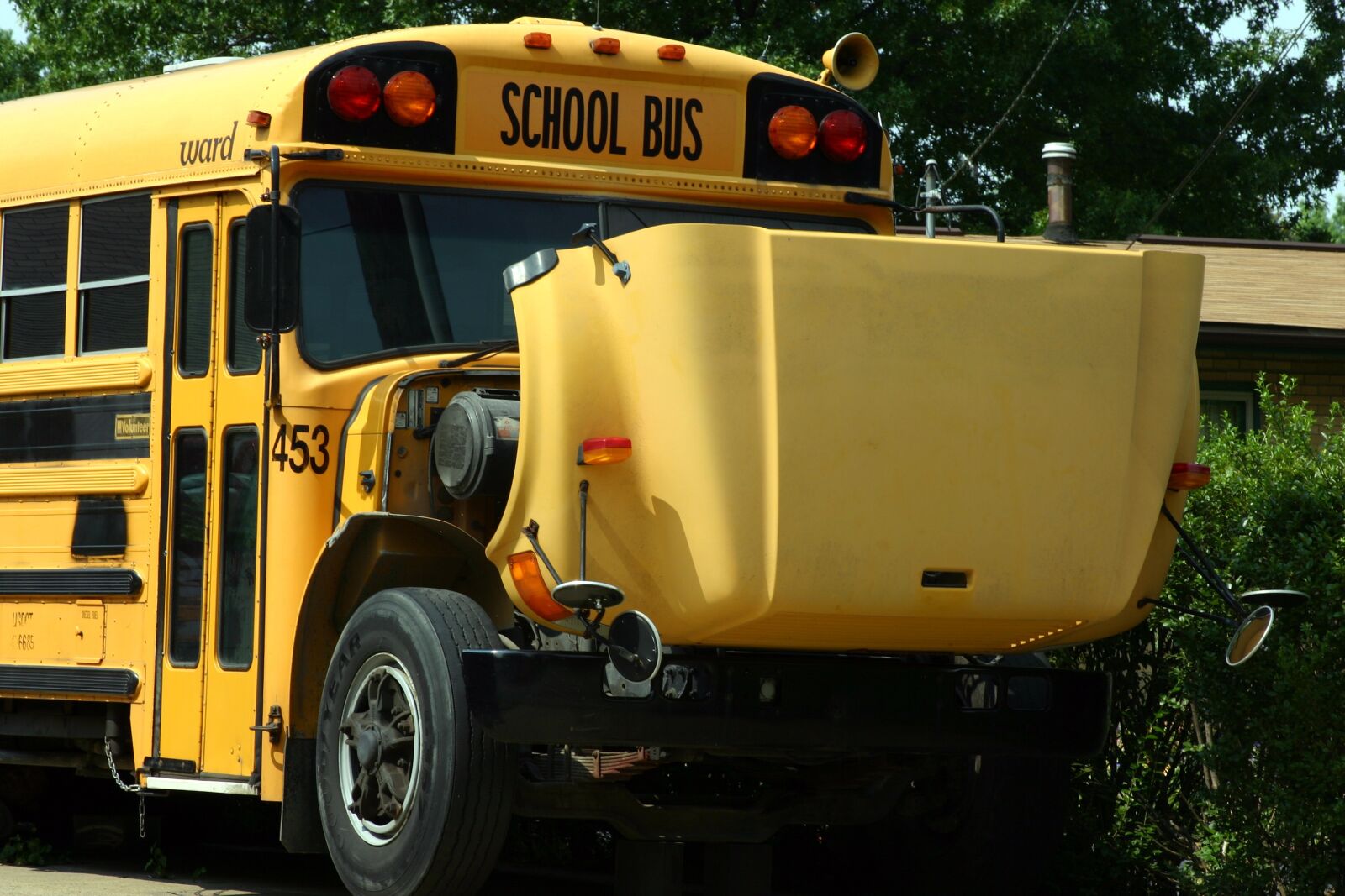 Canon EOS 300D (EOS Digital Rebel / EOS Kiss Digital) sample photo. Bus, school bus, break photography