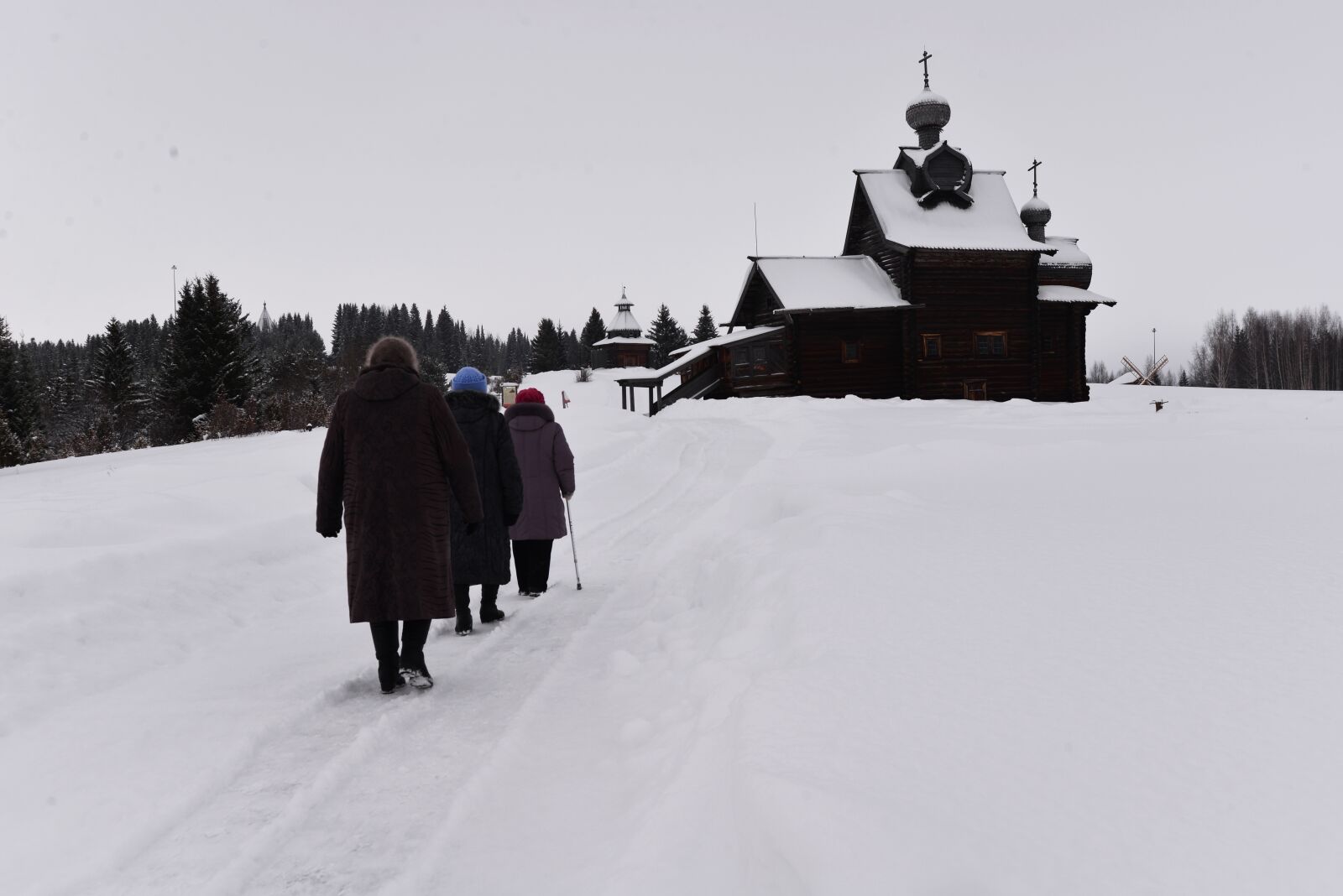Nikon D610 sample photo. Wooden architecture, russia, winter photography