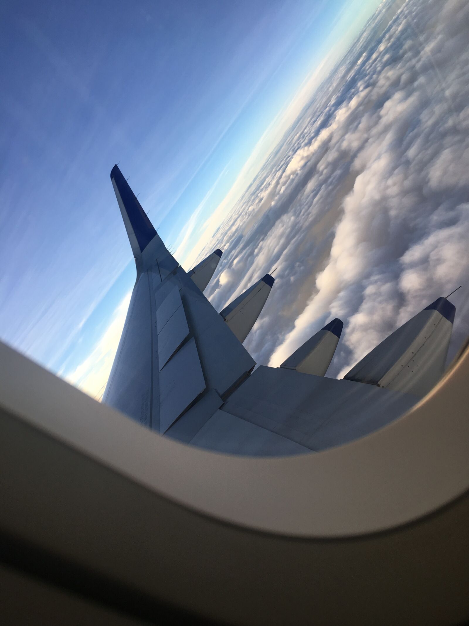Apple iPhone 6s sample photo. Airplane, clouds, sunrise photography