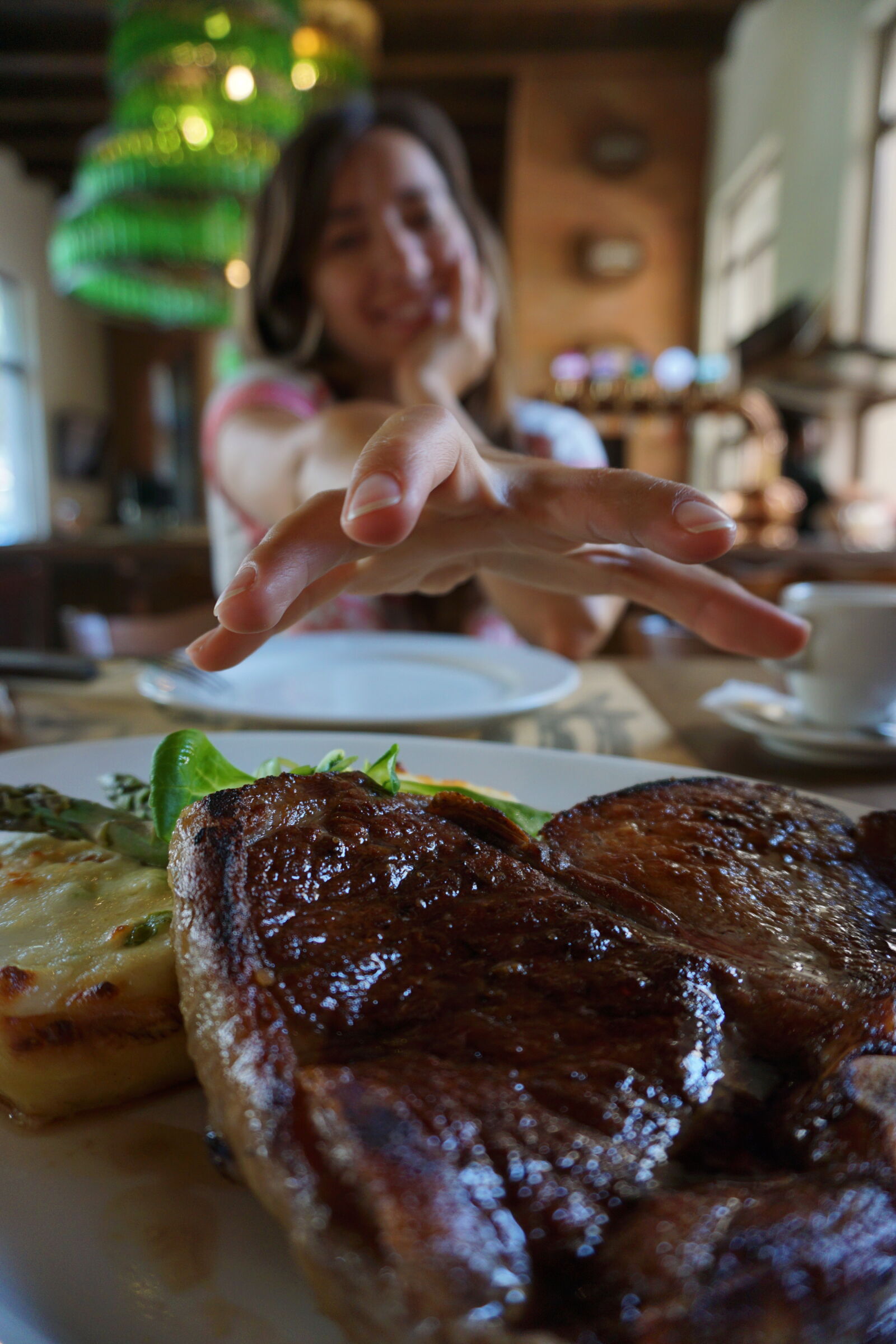 Sony a6000 sample photo. Hungry, steak photography