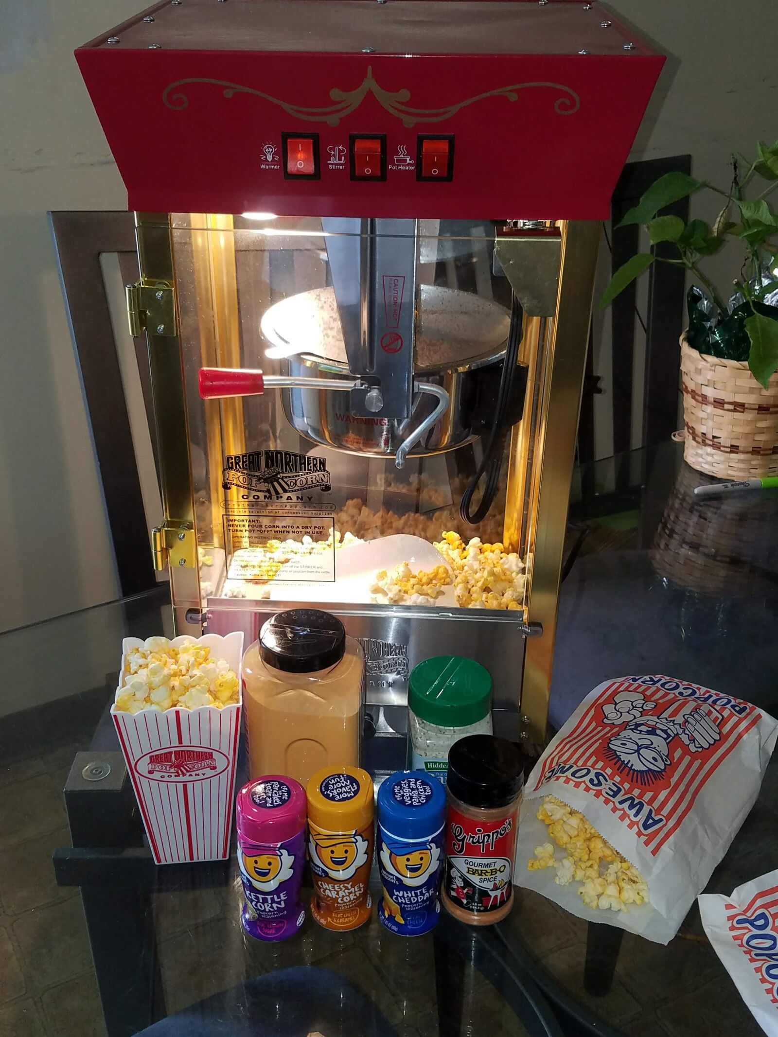 Samsung Galaxy S7 Edge sample photo. Popcorn machine, snack, hot photography