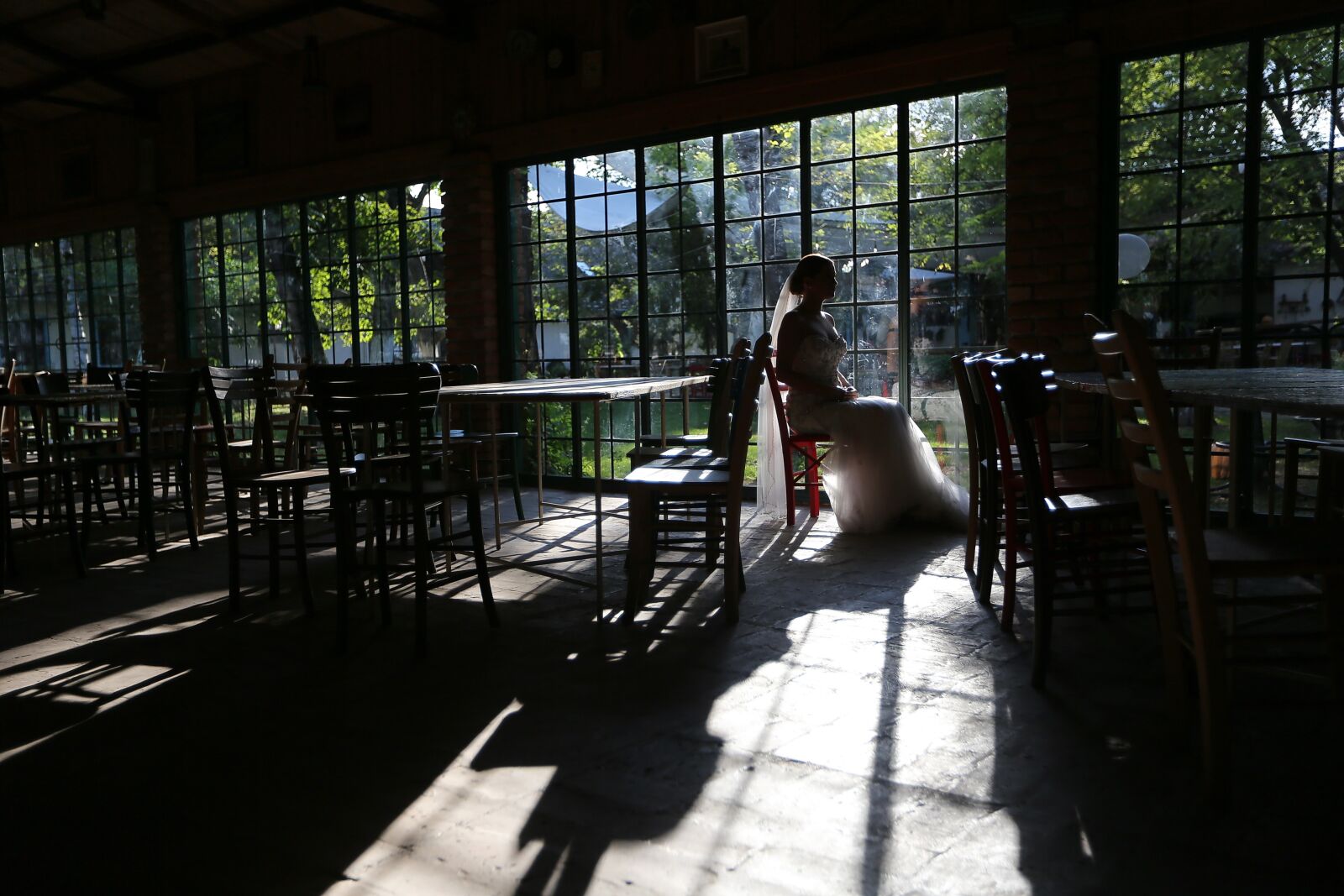 Canon EOS 5D Mark III + Canon EF 16-35mm F2.8L II USM sample photo. Darkness, alone, bride, shadow photography