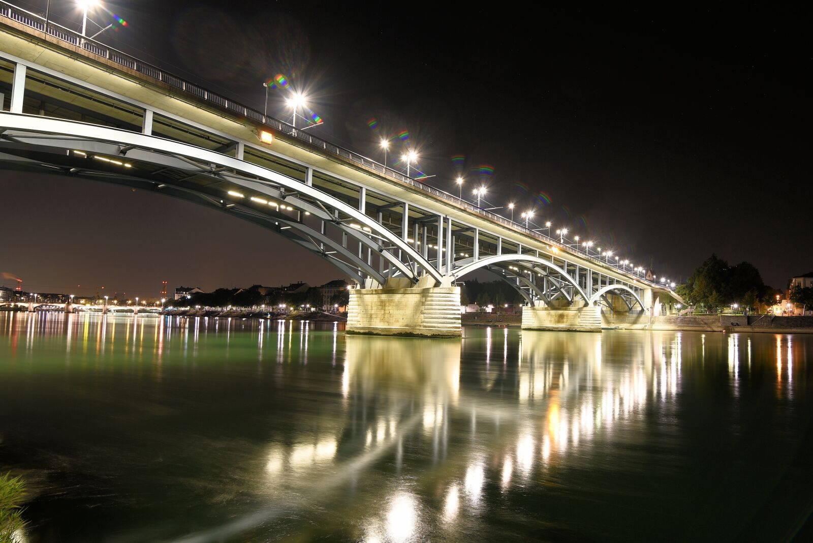 Nikon D750 sample photo. Rhine, bridge, basel photography