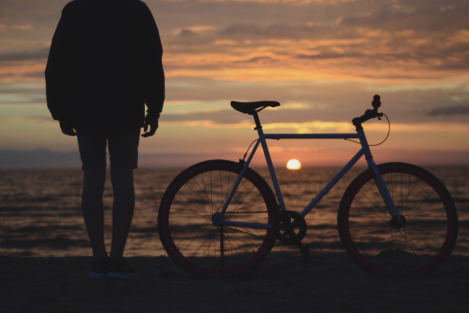 Nikon D3100 sample photo. Beach, bicycle, bike photography