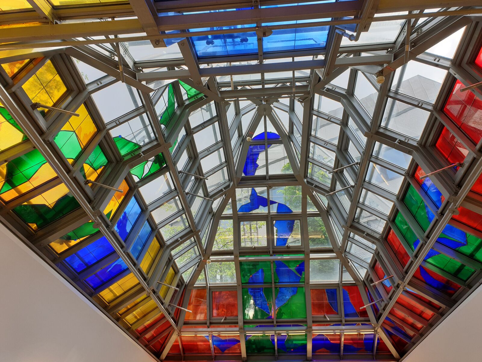 Samsung SM-G965F sample photo. Architecture, glass, roof windows photography