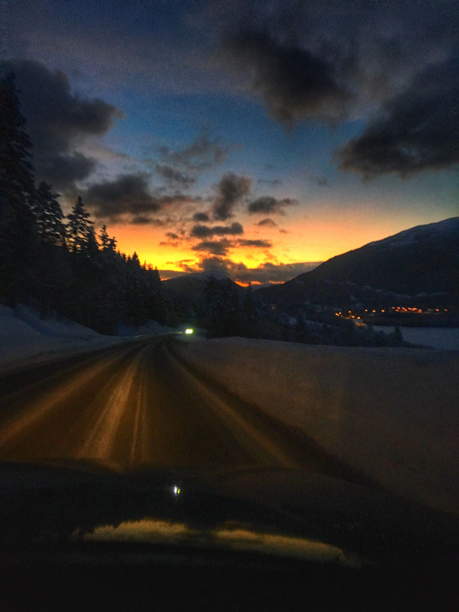 Apple iPhone 6s sample photo. Norway, sunset, winter photography
