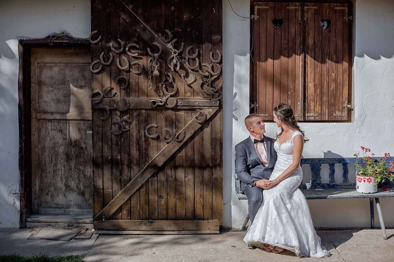 Canon EOS 5D Mark III + Canon EF 50mm F1.4 USM sample photo. Village, barn, just married photography