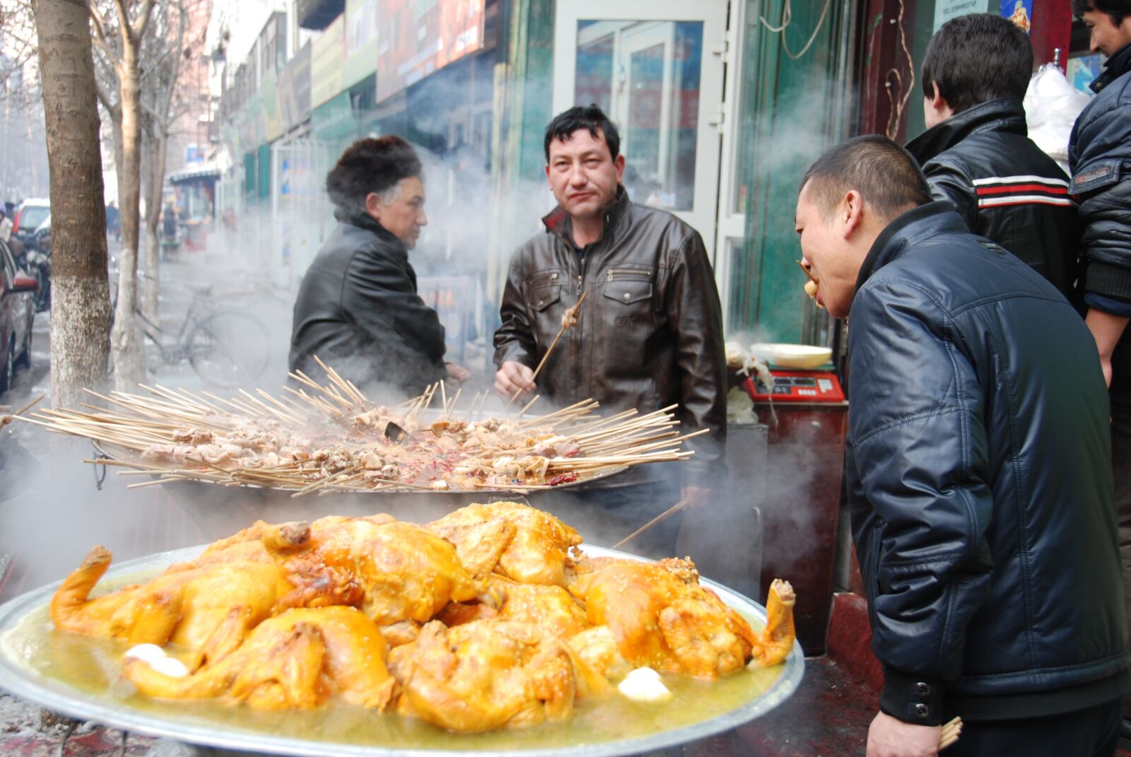 Nikon D80 sample photo. Food, chicken, street photography