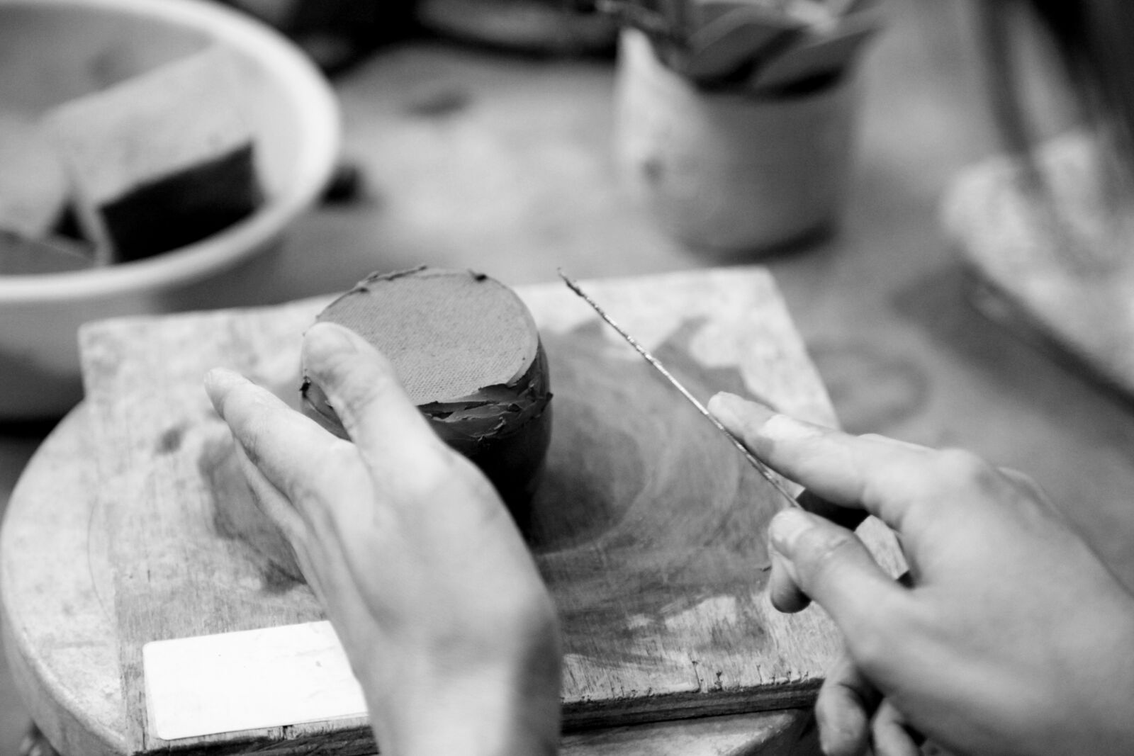 Canon EOS 5D Mark II sample photo. Porcelain, hand, dirt photography