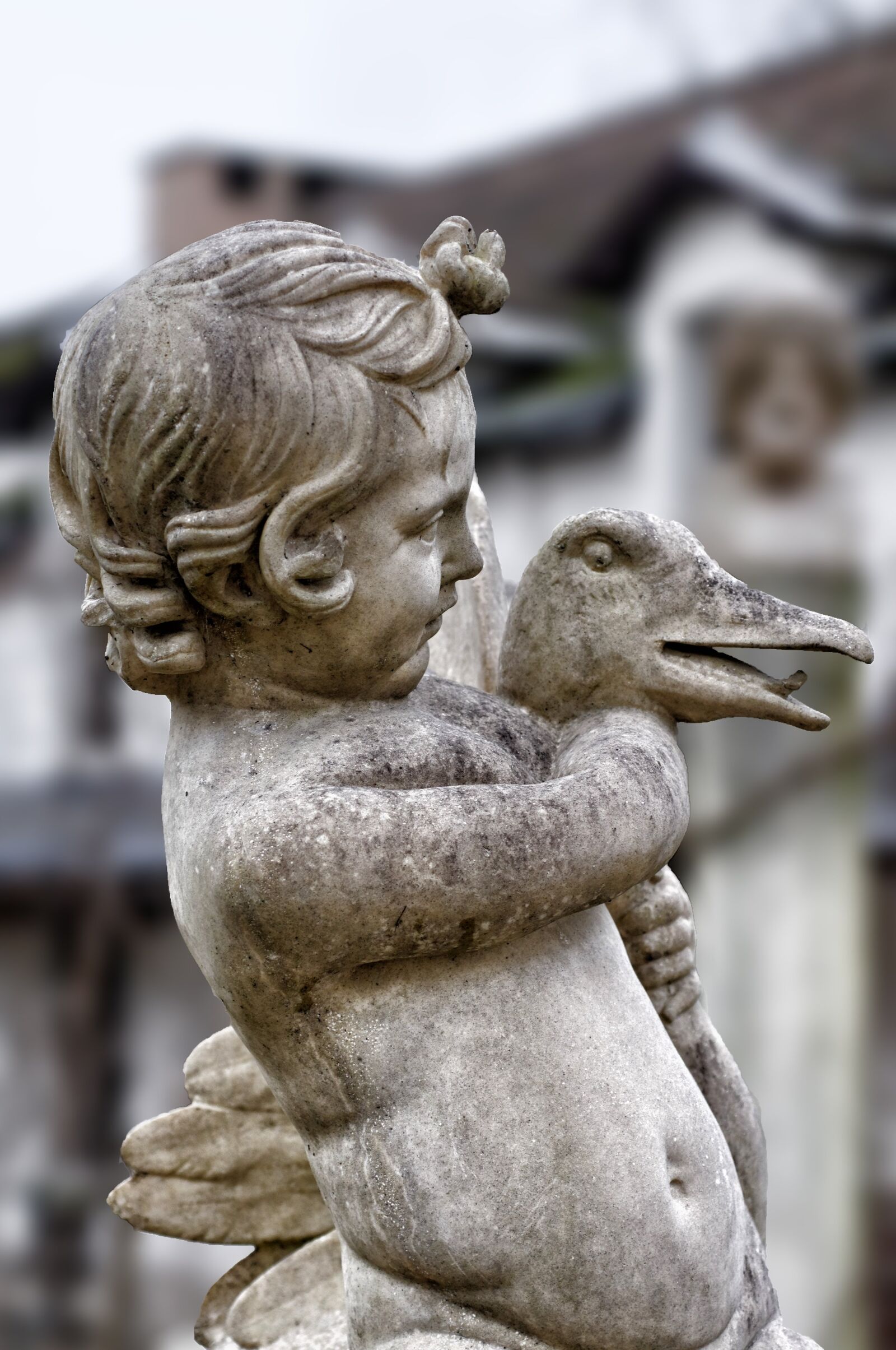 Nikon D300 sample photo. Statue, child, pierre photography