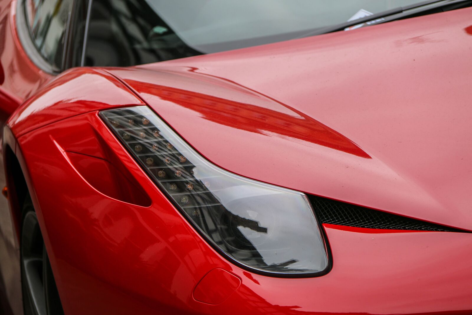 Canon EF-S 18-200mm F3.5-5.6 IS sample photo. Ferrari 458, italia, ferrari photography