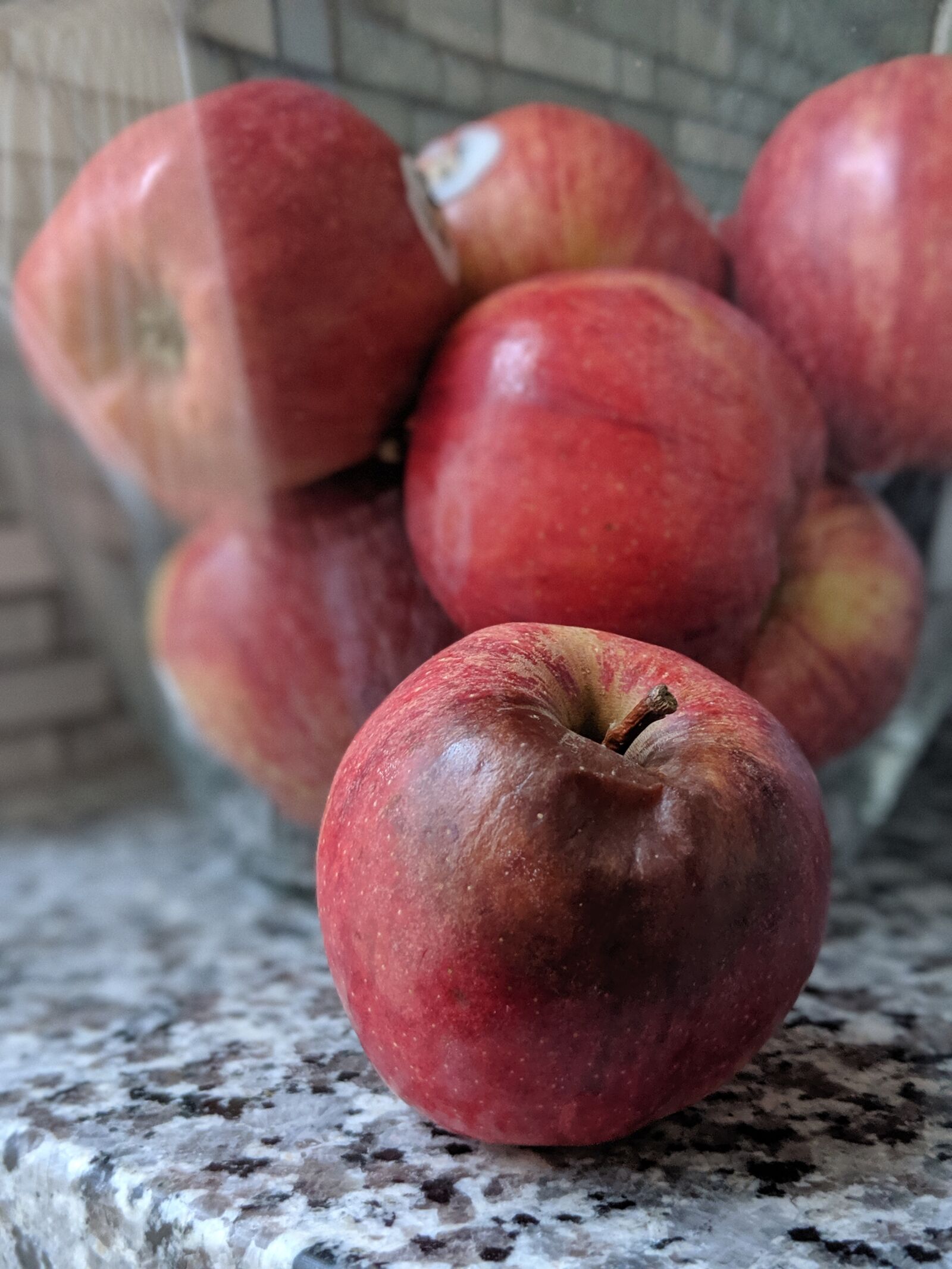 Google Pixel 2 sample photo. Apple, rotten, fruit photography