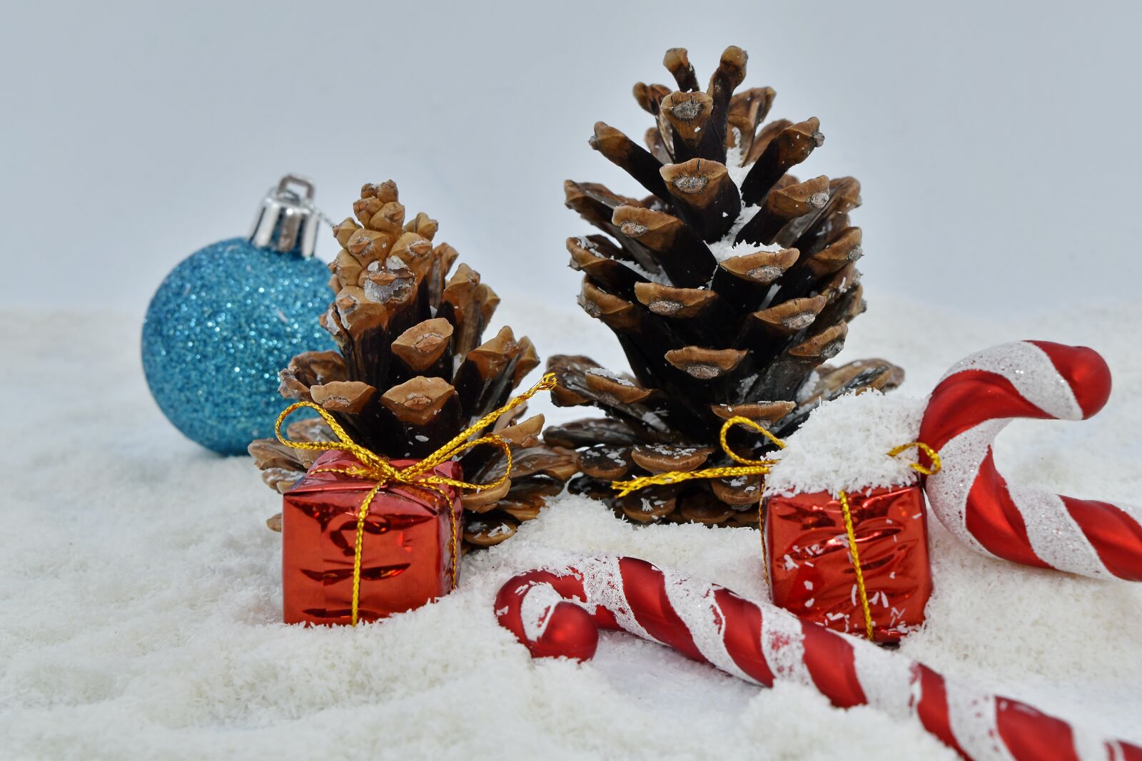 Nikon D5500 sample photo. Candy, conifers, gifts, snowflakes photography