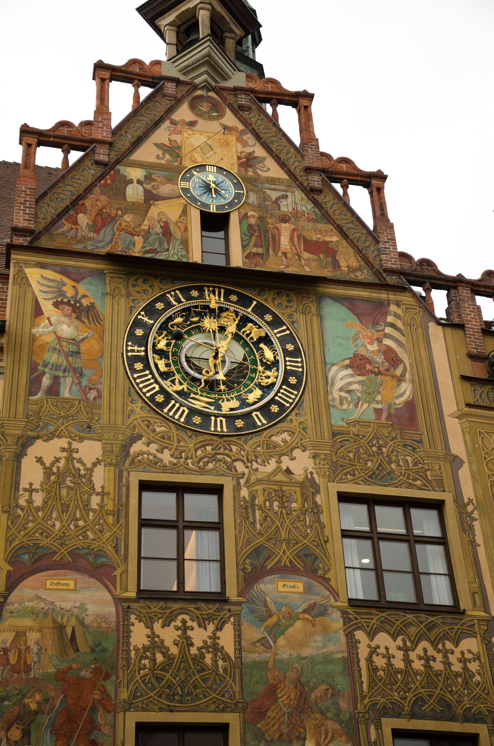 Nikon D5100 sample photo. Ulm, town hall, mural photography