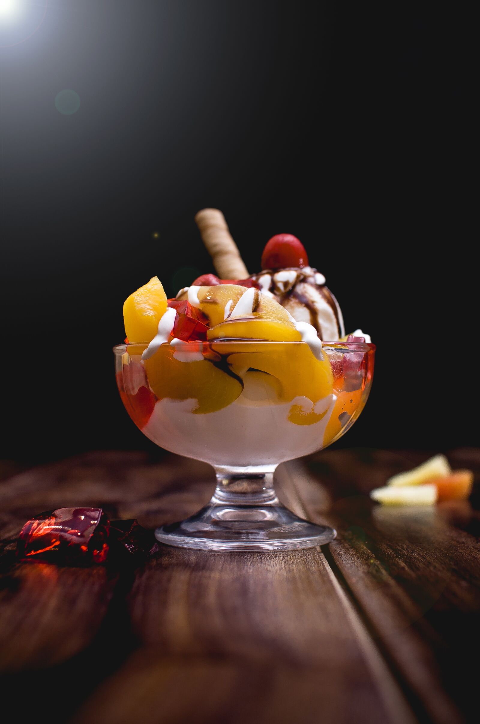 Canon EOS 50D sample photo. Icecream, pineapples, fruity photography