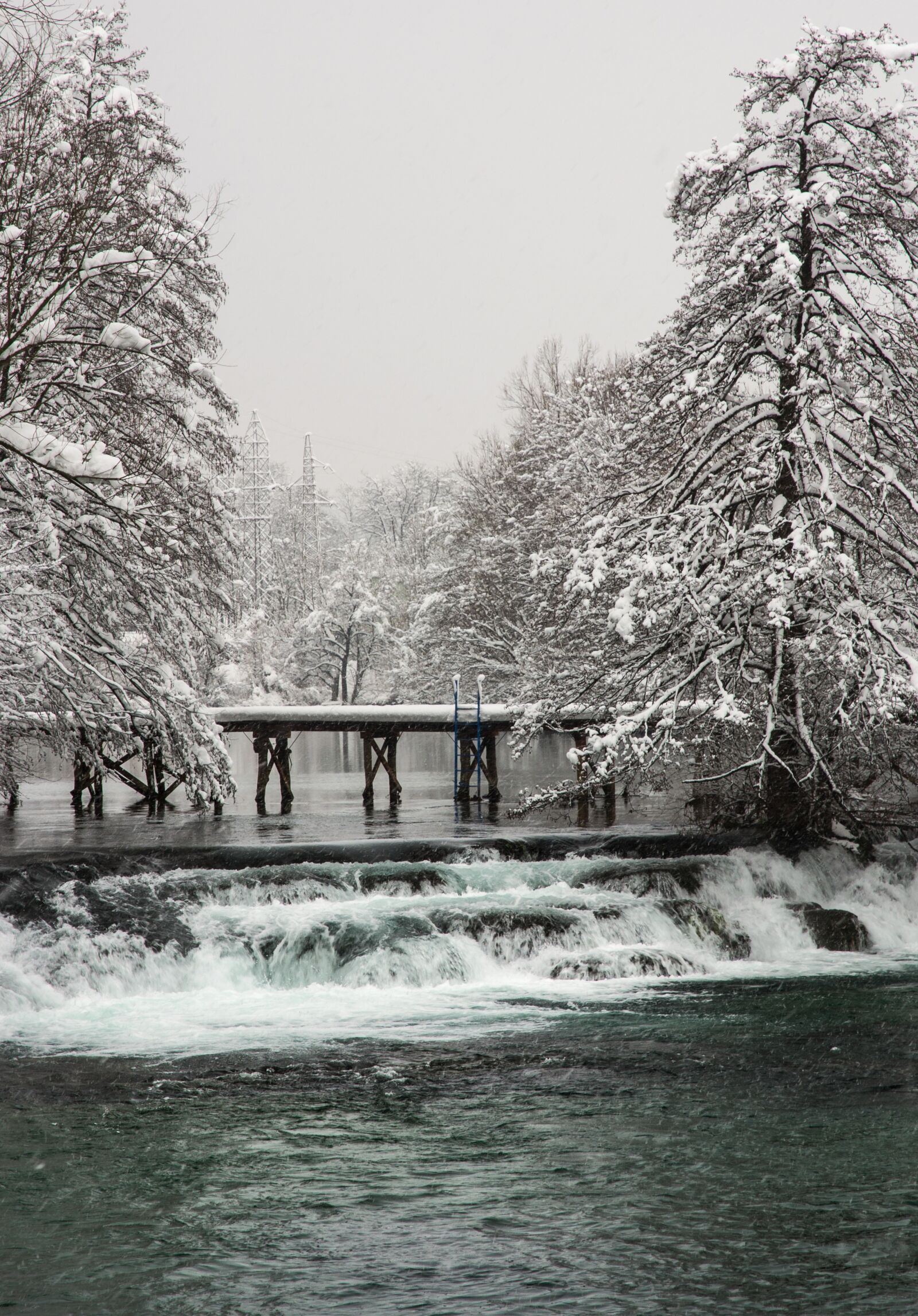 Nikon D3100 sample photo. Winter, snow, river photography