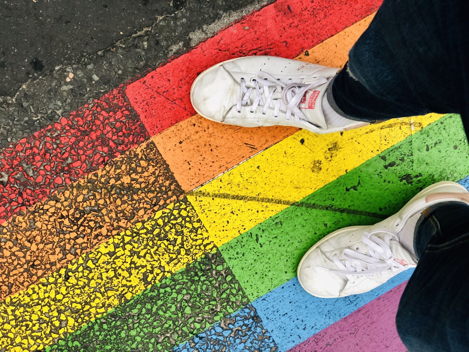 iPhone 8 Plus back dual camera 6.6mm f/2.8 sample photo. Lgbt, pride, adidas photography