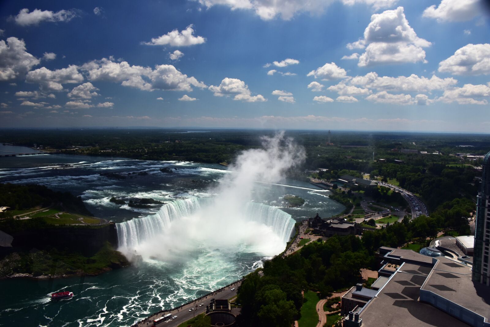 Nikon D810 sample photo. Blue, sky, cloud, waterfall photography