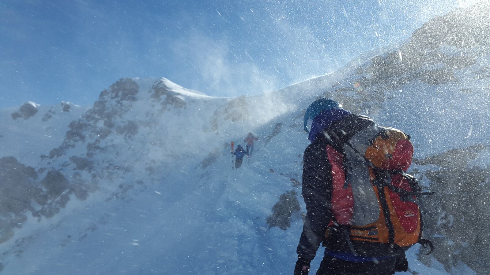 Samsung Galaxy Alpha sample photo. Mountaineer, forward, blizzard photography