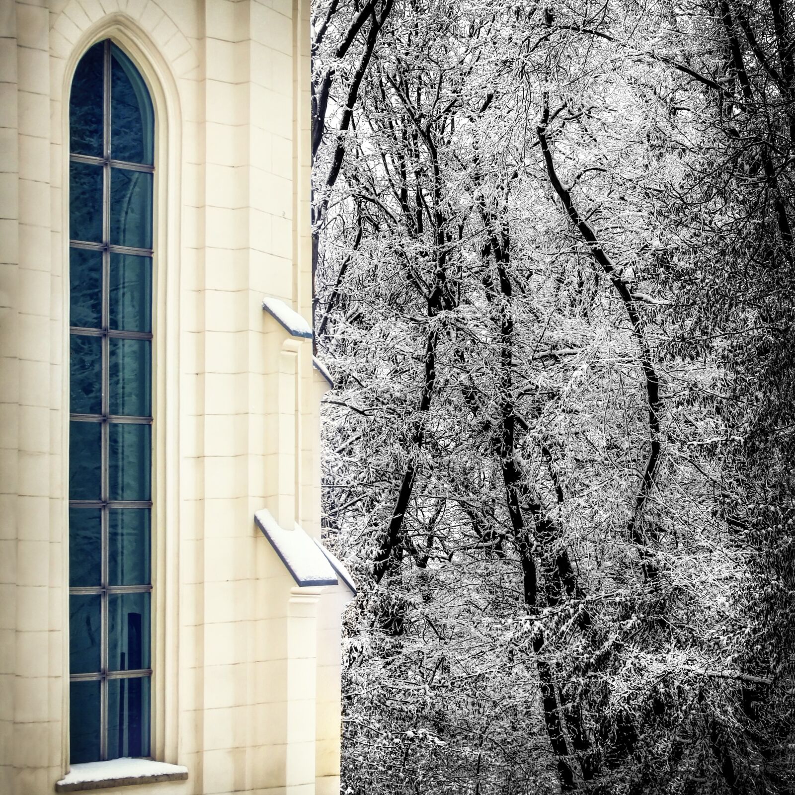 Canon EOS 40D sample photo. Window, winter, church photography