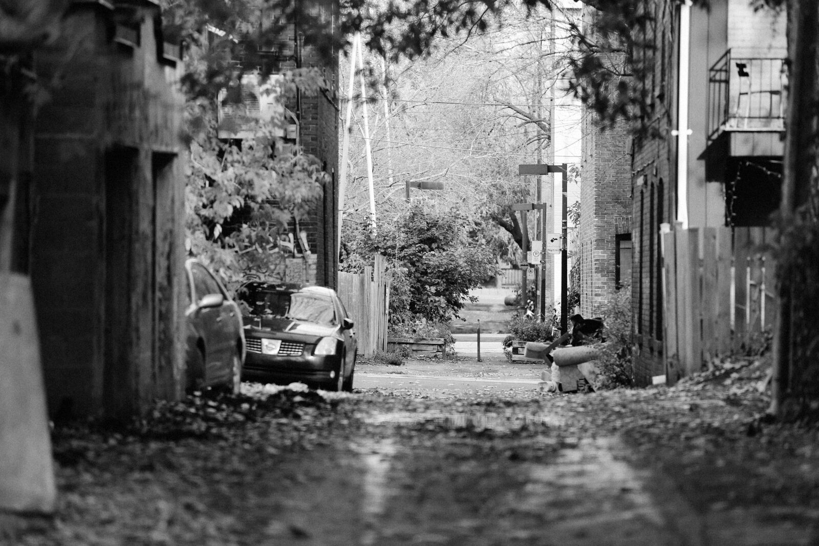 Canon EF 70-200mm F2.8L IS USM sample photo. Alley, street, fences photography