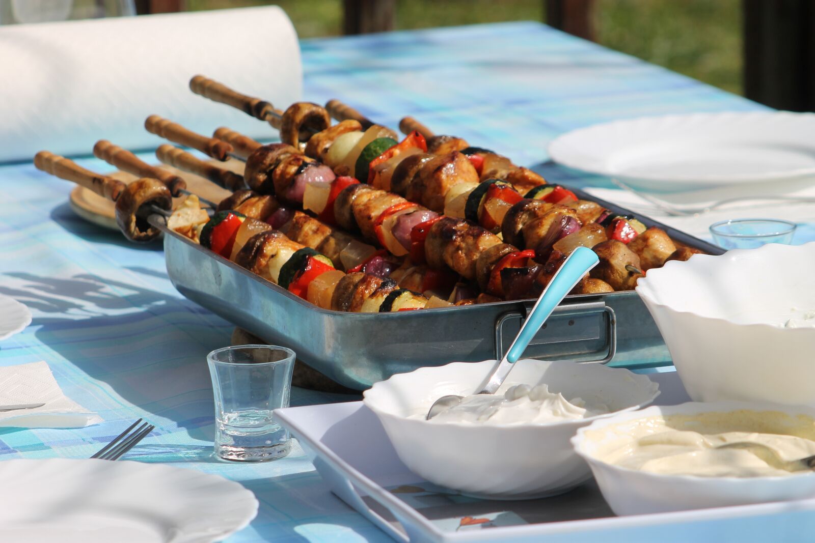 Canon EF 55-200mm F4.5-5.6 II USM sample photo. Shower invitations, grill, food photography