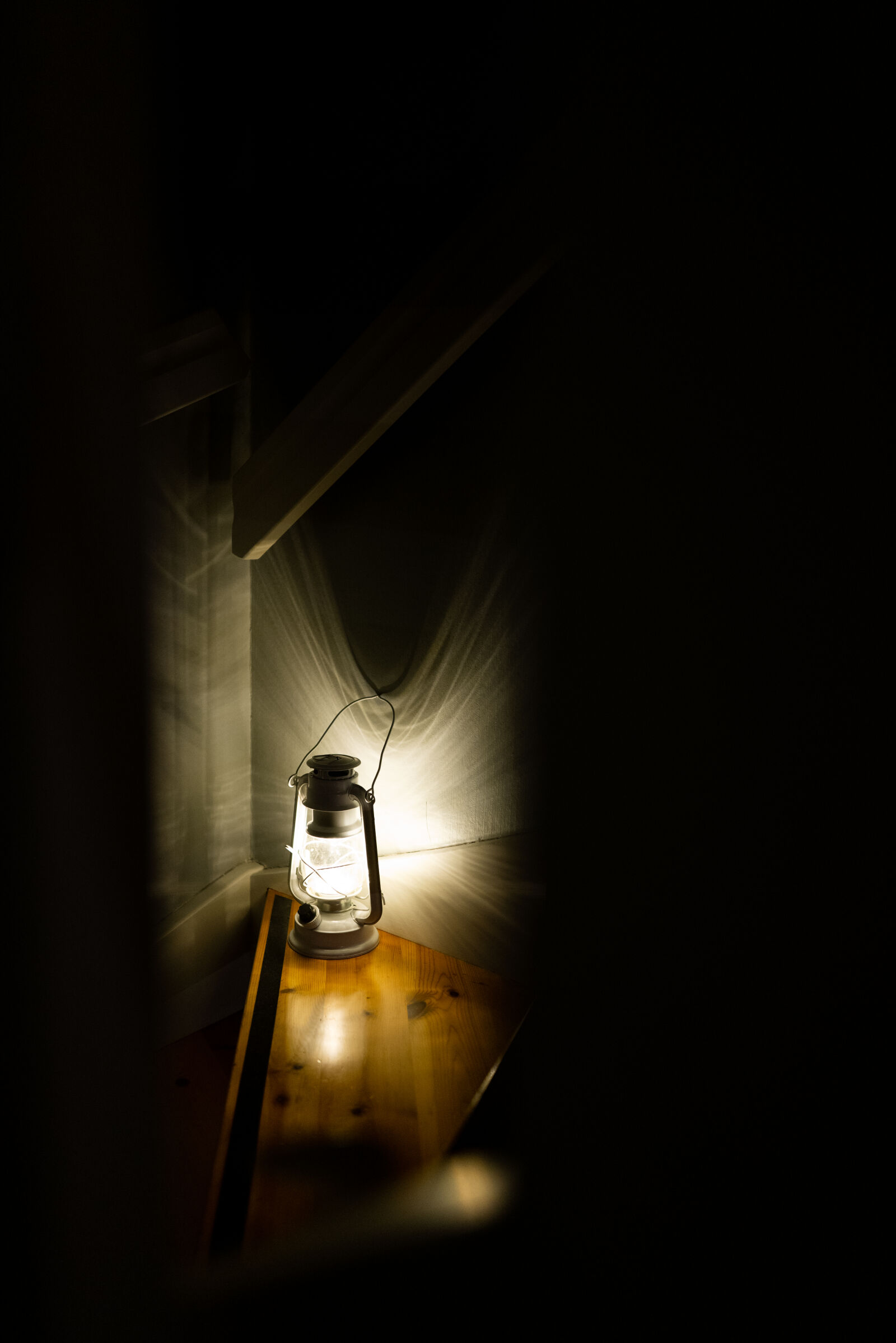 Leica Q2 sample photo. Lantern at the staircase photography