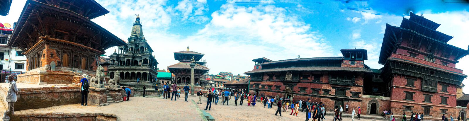 iPhone 5s back camera 4.15mm f/2.2 sample photo. Beautifultample, nepal, mandir photography