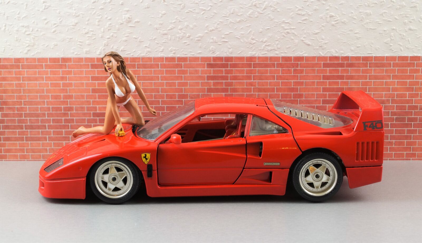 Sony DT 18-70mm F3.5-5.6 sample photo. Model car, ferrari, model photography