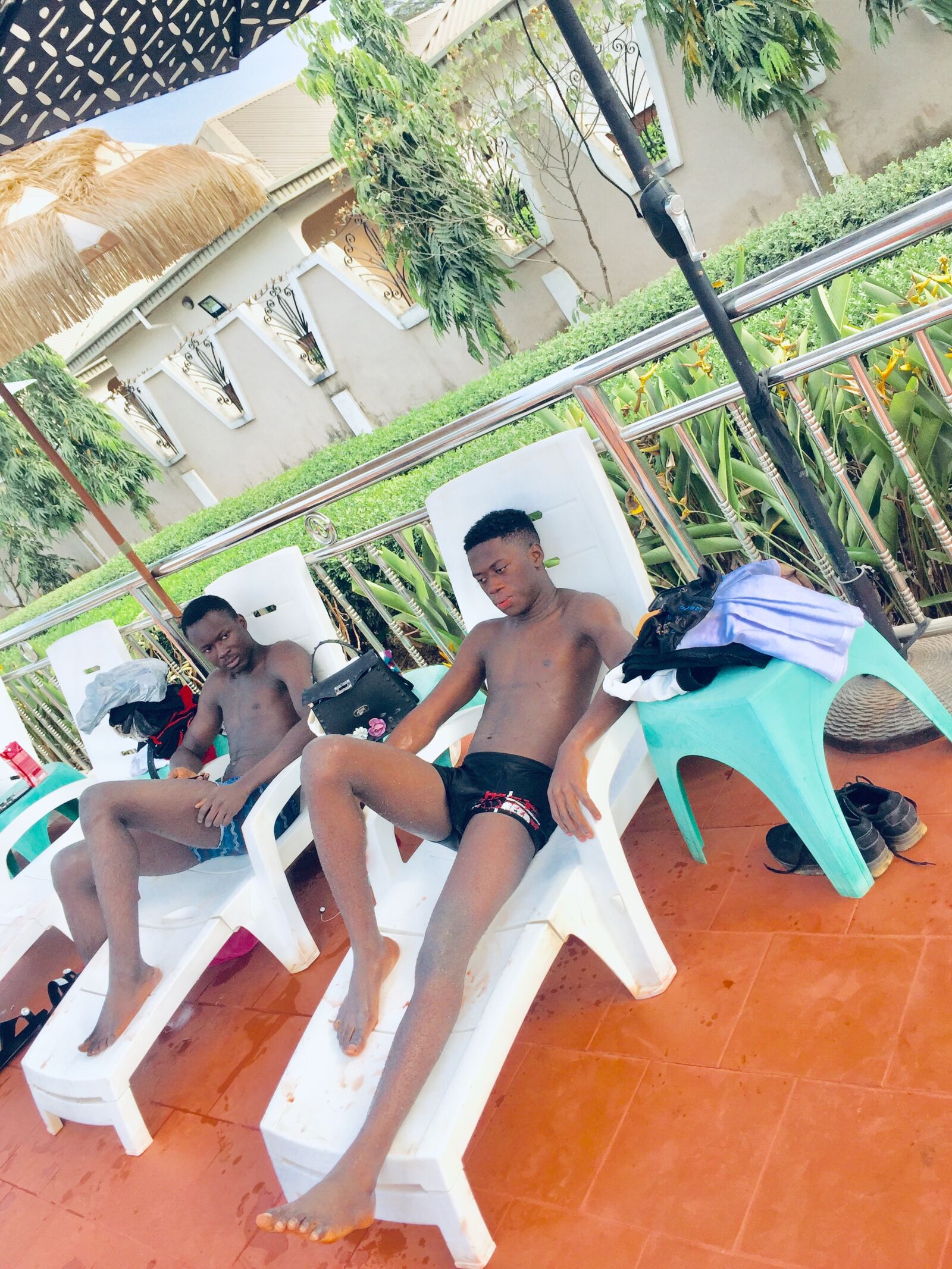 Apple iPhone 6 sample photo. Poolside, view, sun photography