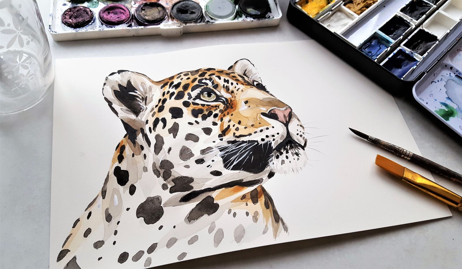 Samsung Galaxy S6 sample photo. Art, painting, jaguar photography