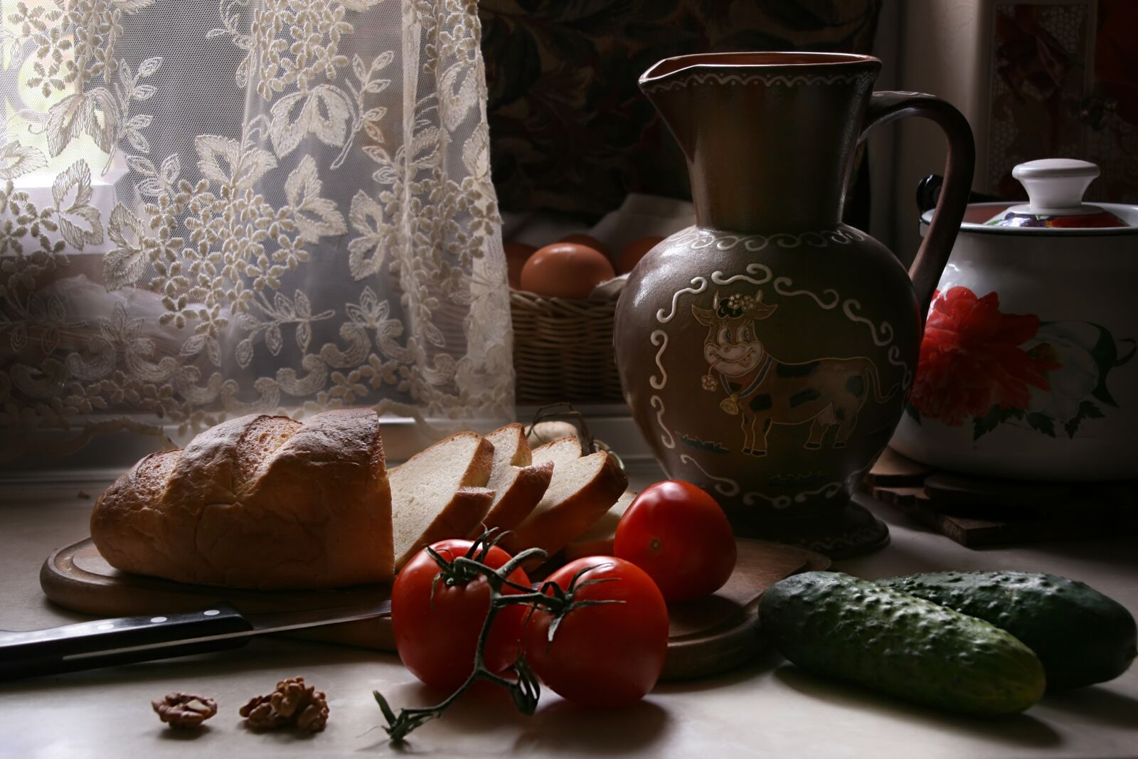Canon EOS 30D sample photo. Still life with tomatoes photography