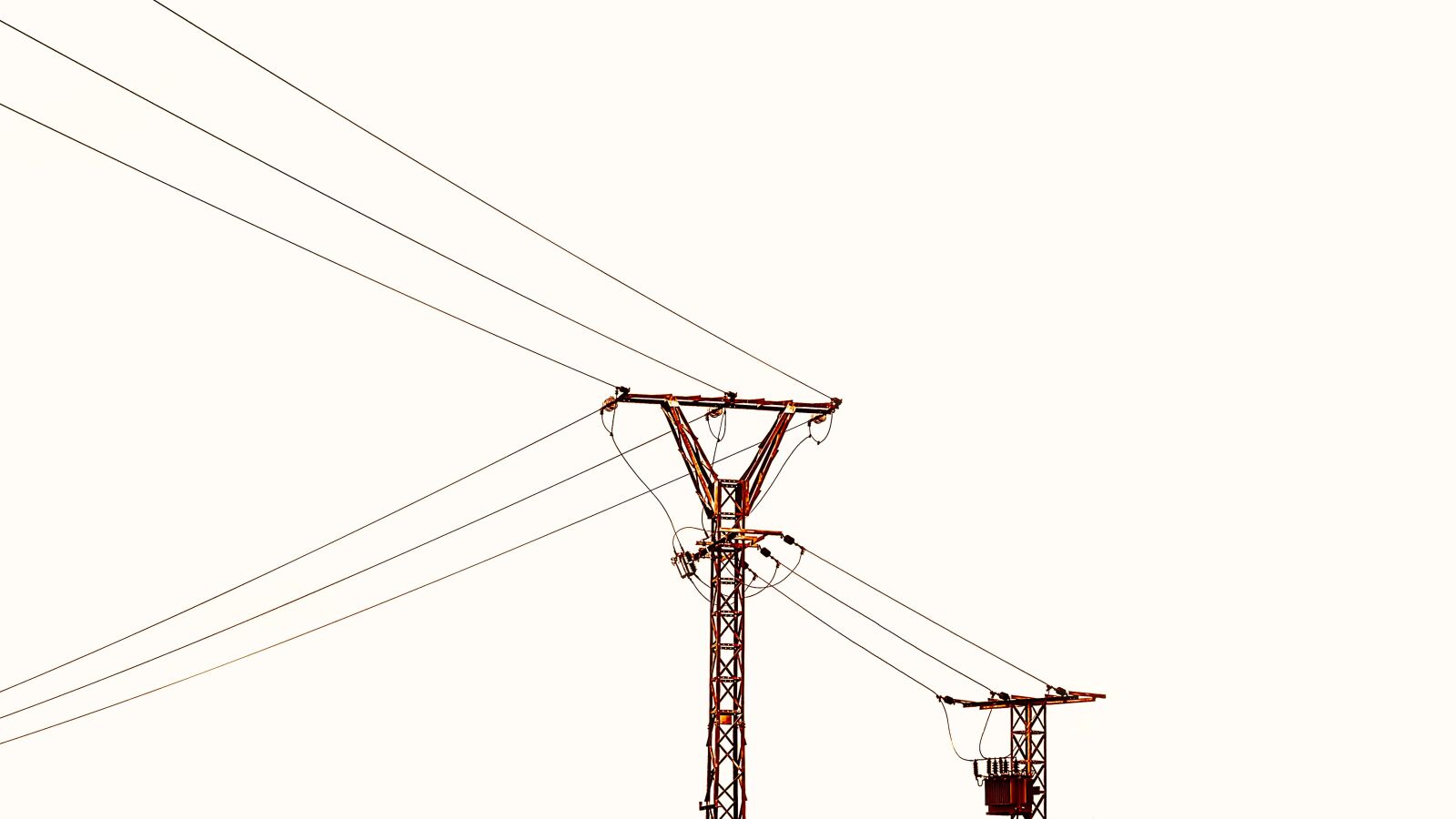 Nikon D3200 sample photo. High-tension towers, silhouettes, electricity photography