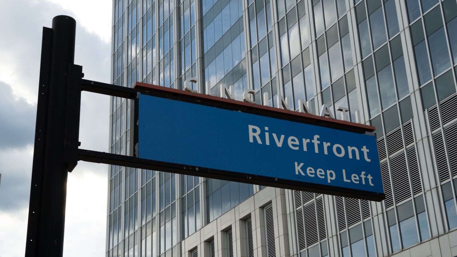 Sony a6500 sample photo. Sign, riverfront, signage photography