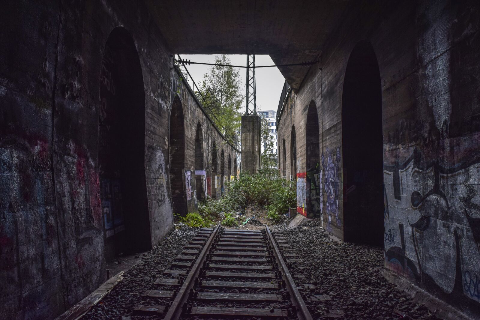 Nikon D3300 sample photo. Lost places, tunnel, old photography