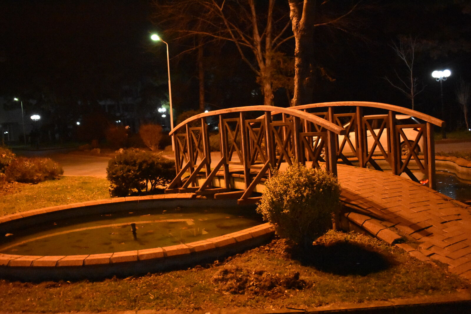 Nikon D3400 sample photo. Bridge, night photography