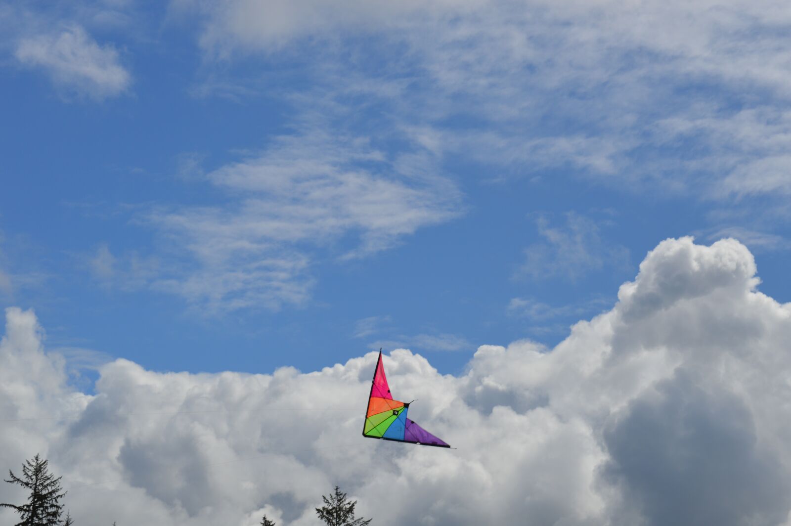 Nikon D3200 sample photo. Kite, clouds, sky photography