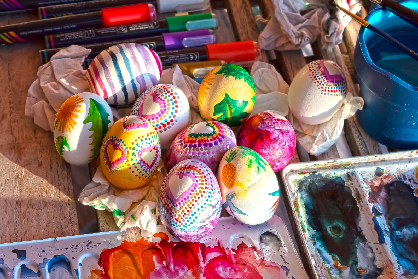 Canon EOS 1300D (EOS Rebel T6 / EOS Kiss X80) sample photo. Egg, colorful, easter eggs photography