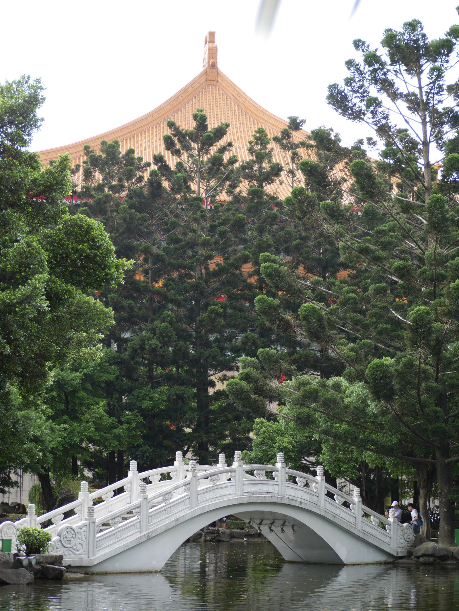 Panasonic Lumix DMC-GX7 sample photo. Chinese bridge, park, trees photography