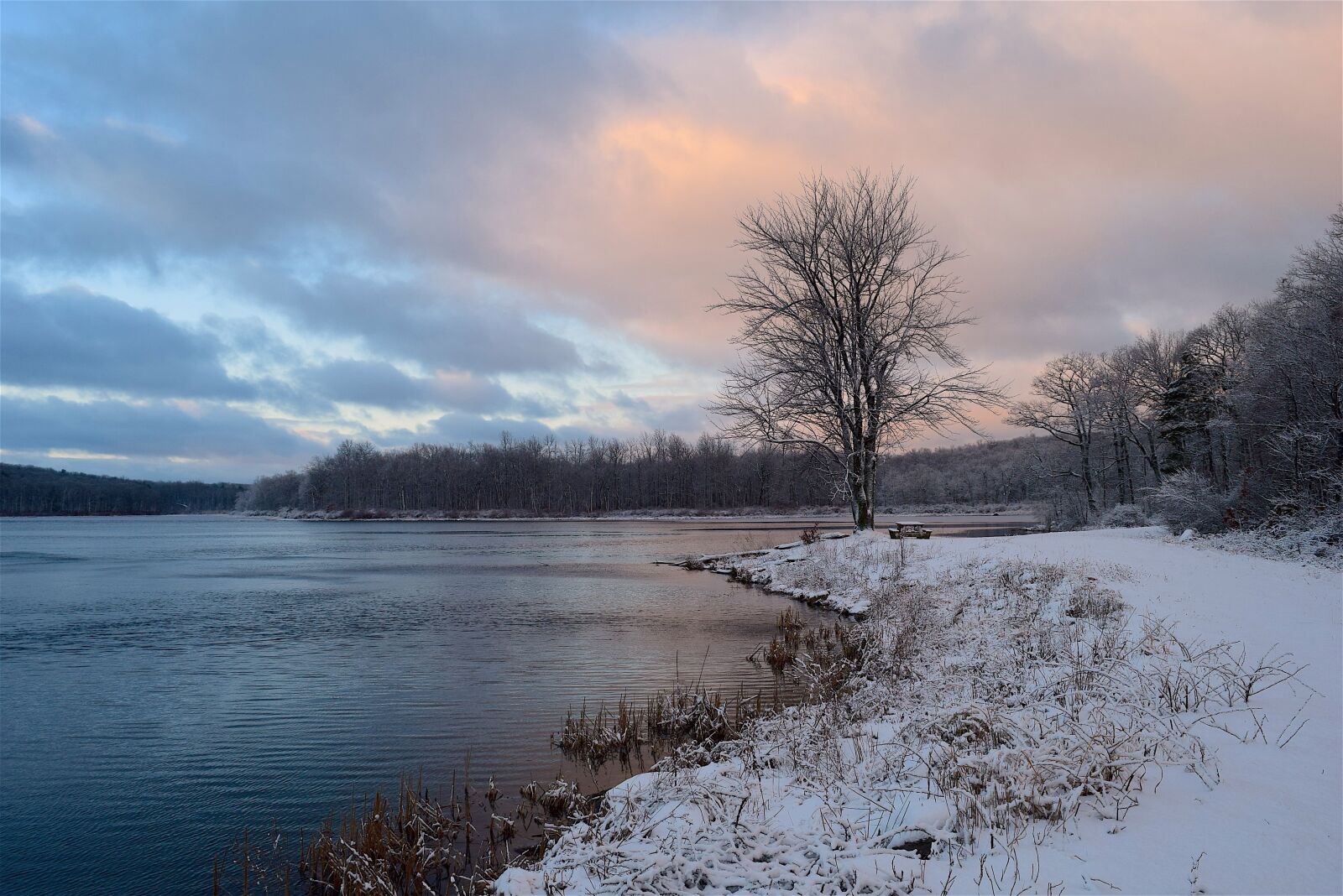 Nikon D3300 sample photo. Lake, winter, sunrise photography