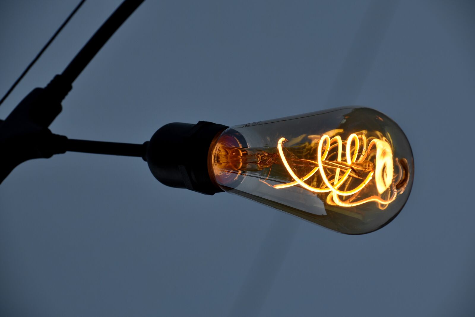 Nikon D5500 sample photo. Cable, light bulb, voltage photography