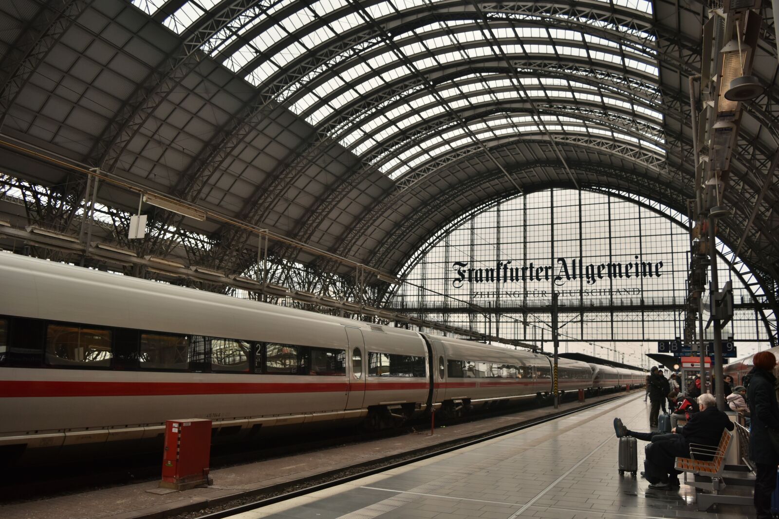 Nikon D5500 sample photo. Germany, train station, train photography