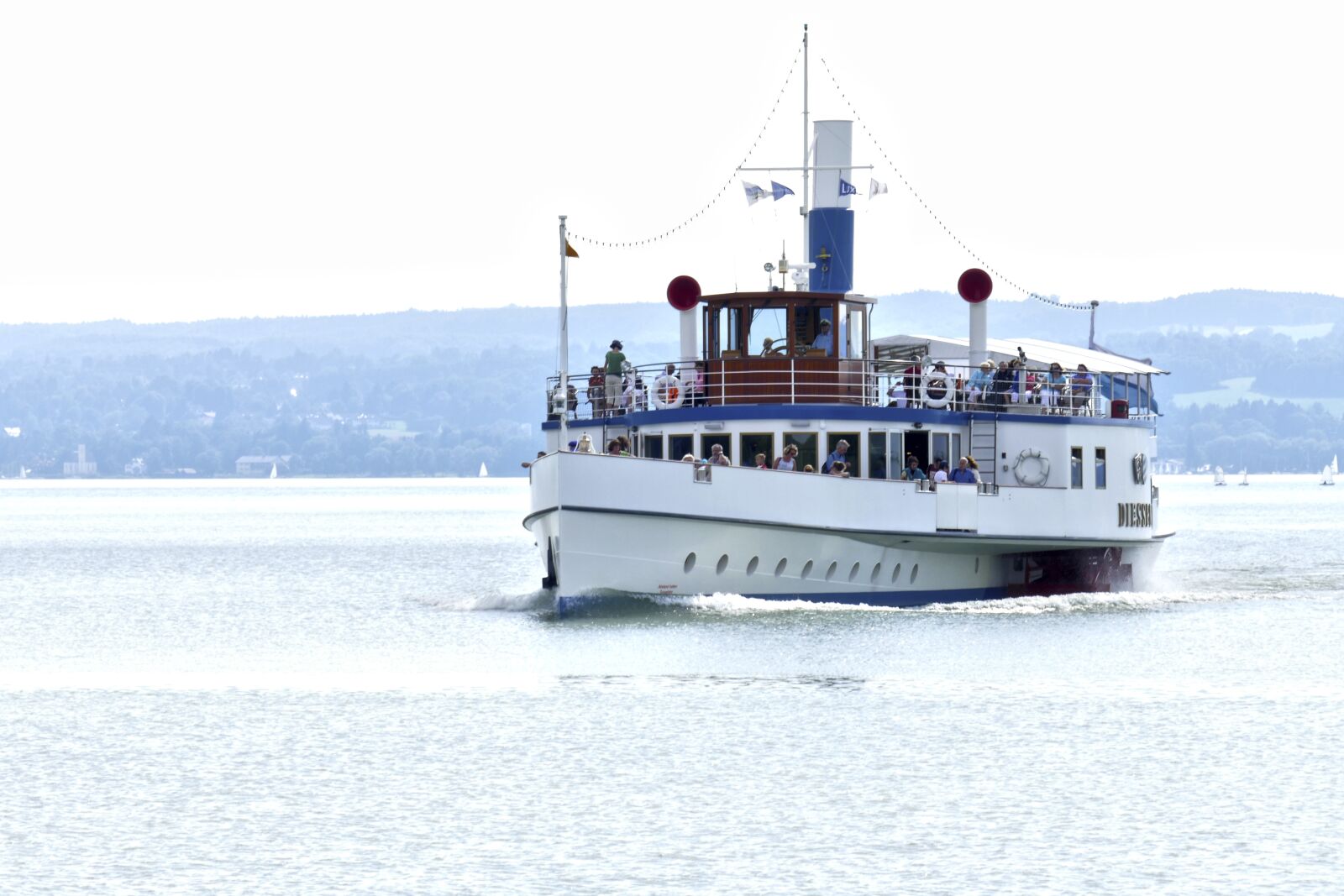 Panasonic Lumix DMC-FZ1000 sample photo. Ammersee, steamer, paddle steamer photography