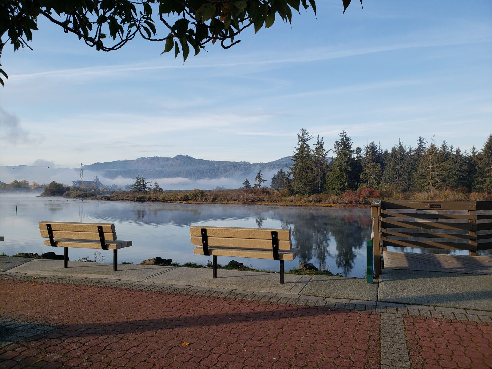 Samsung Galaxy S9 sample photo. Benches, bench, river photography