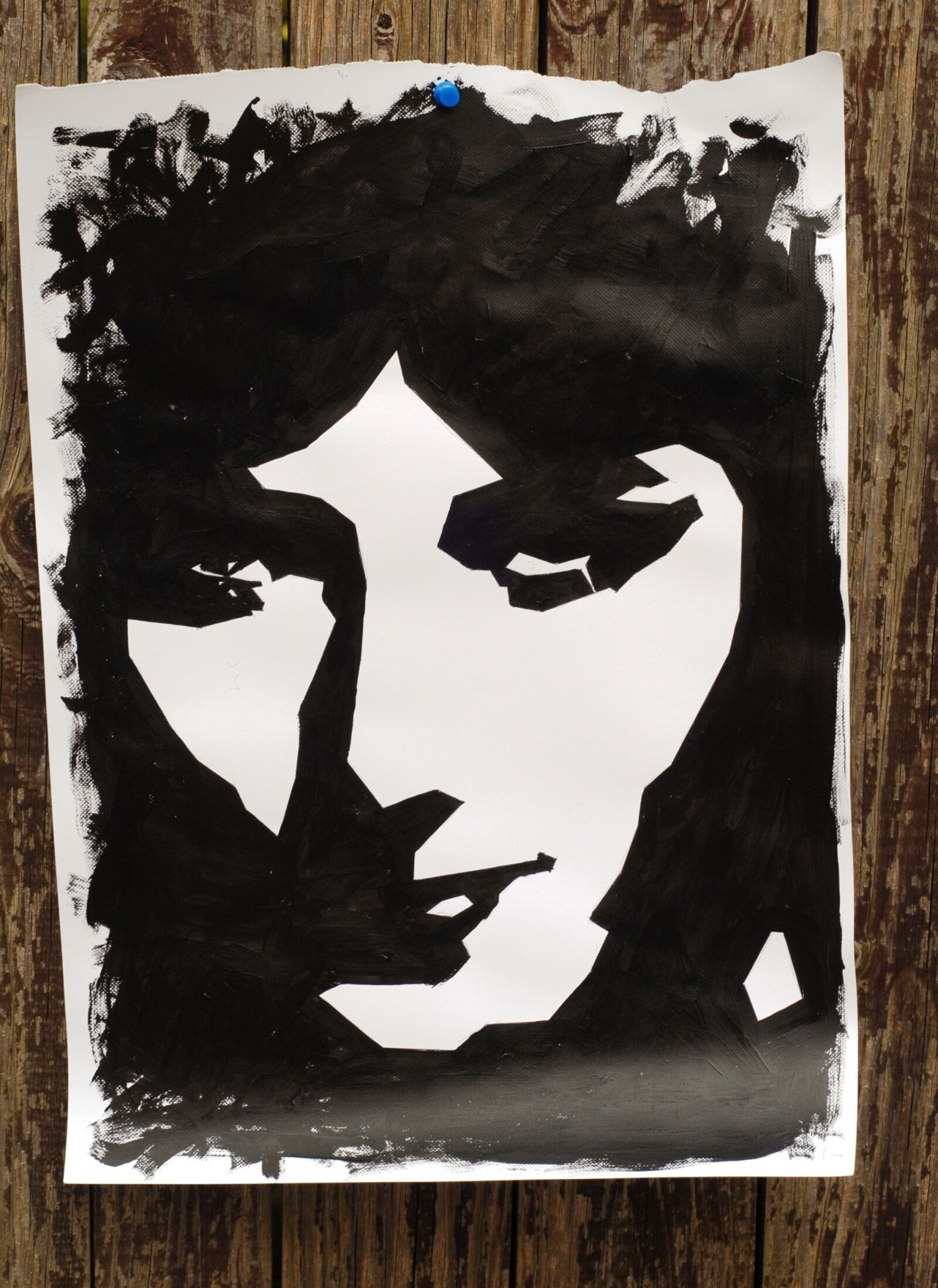 Nikon D200 sample photo. Painting, acrylic, face photography